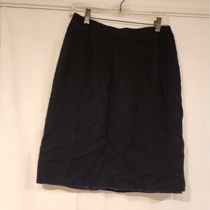 Chadwicks of Boston black wool mix lined pencil skirt Size 4